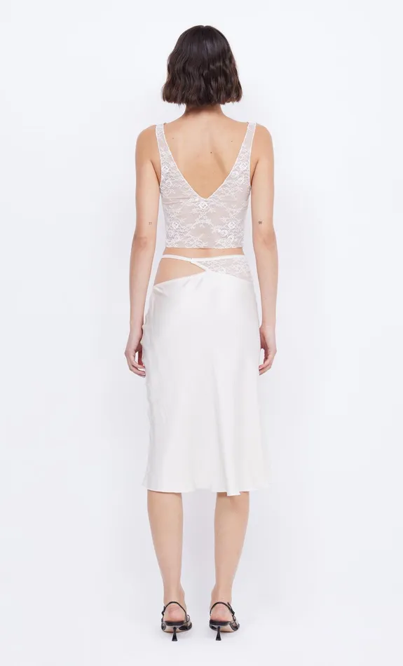 Bec Bridge Tops SANTAL CROPPED TOP Ivory 8211 Women