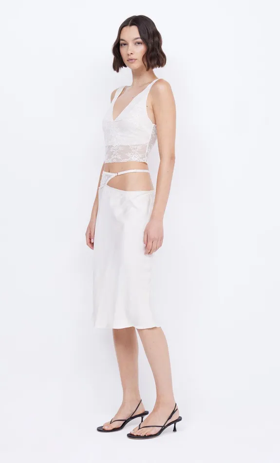 Bec Bridge Tops SANTAL CROPPED TOP Ivory 8211 Women