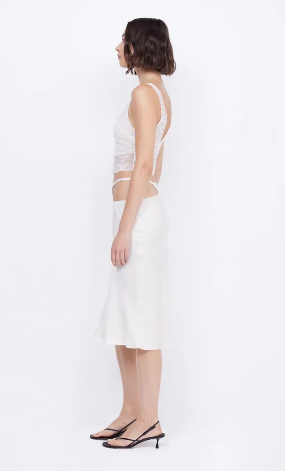Bec Bridge Tops SANTAL CROPPED TOP Ivory 8211 Women