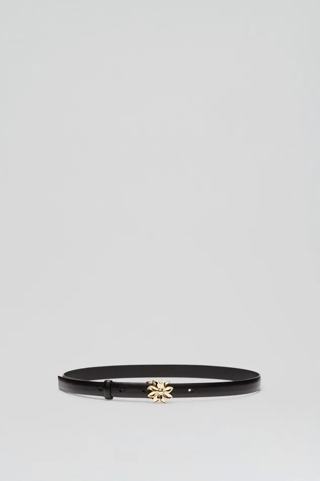 Belts FLOWER BUCKLE BELT 2 NERO 8211 Scanlan Theodore Women Belts FLOWER BUCKLE BELT 2 NERO 8211 Scanlan Theodore Women