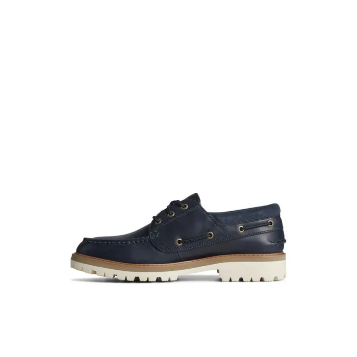 Boat Shoes Men Sperry Authentic Original Unlined Lug 3Eye Boat Shoe Navy