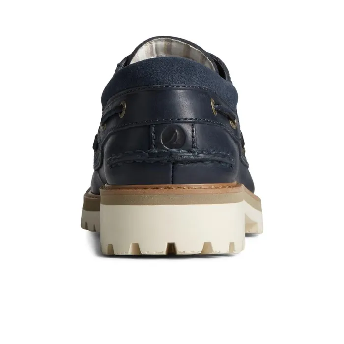 Boat Shoes Men Sperry Authentic Original Unlined Lug 3Eye Boat Shoe Navy