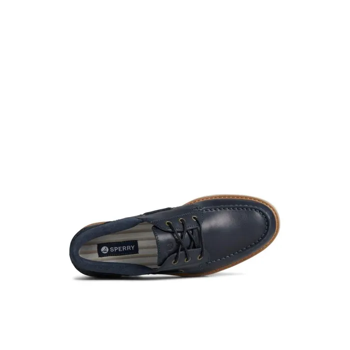 Boat Shoes Men Sperry Authentic Original Unlined Lug 3Eye Boat Shoe Navy