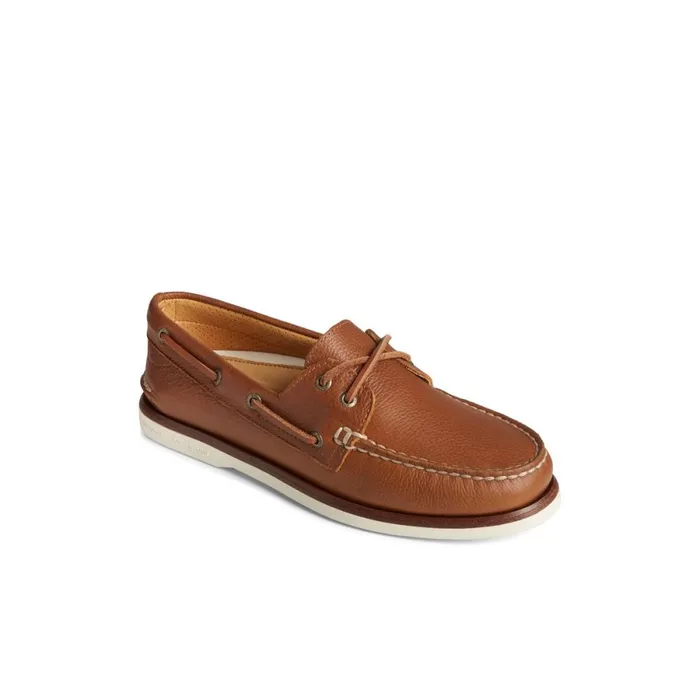 Boat Shoes Men Sperry Gold Cup Authentic Original Tumbled Boat Shoe Medium Beige