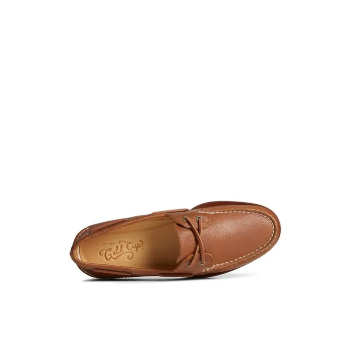 Boat Shoes Men Sperry Gold Cup Authentic Original Tumbled Boat Shoe Medium Beige