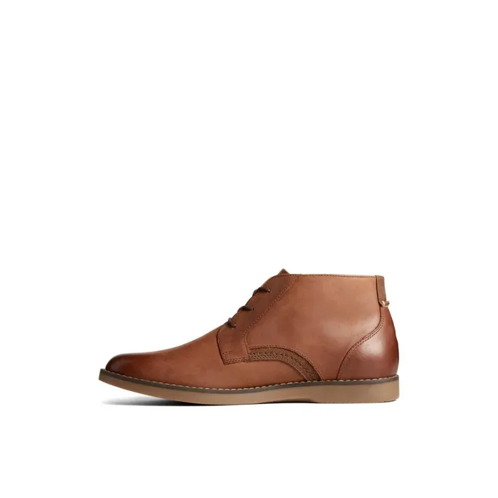 Boots Men Sperry Newman Chukka Brown Leather Smooth