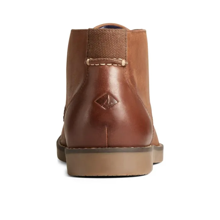 Boots Men Sperry Newman Chukka Brown Leather Smooth