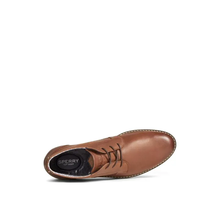 Boots Men Sperry Newman Chukka Brown Leather Smooth