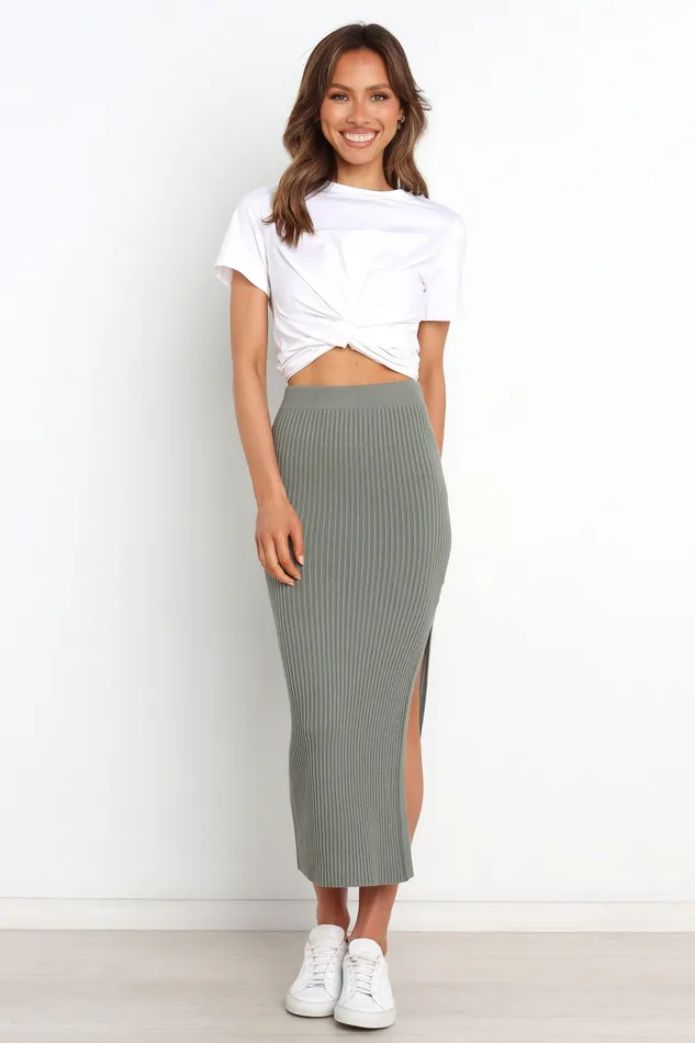 Bowen Skirt 8211 Olive Olive Women Skirts petalandpup
