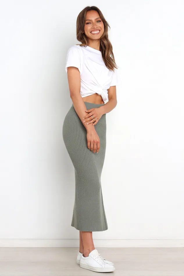 Bowen Skirt 8211 Olive Olive Women Skirts petalandpup