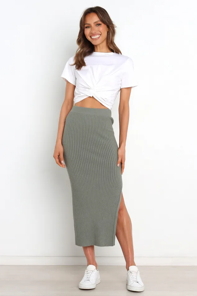 Bowen Skirt 8211 Olive Olive Women Skirts petalandpup
