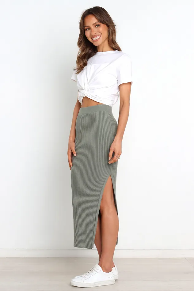 Bowen Skirt 8211 Olive Olive Women Skirts petalandpup