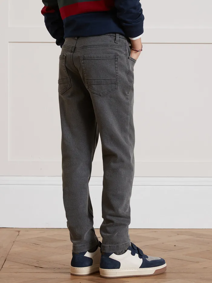 Boys Cyrillus Clothing Relaxed Denim Trousers Denim Gris Fonce