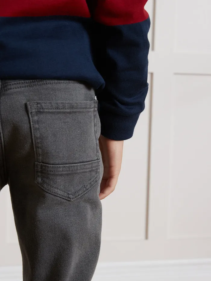 Boys Cyrillus Clothing Relaxed Denim Trousers Denim Gris Fonce