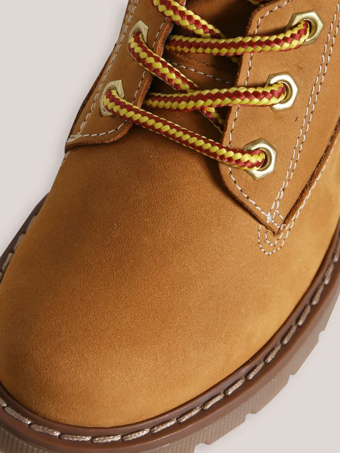 Boys Cyrillus Shoes Nubuck Leather Ankle Boots Miel