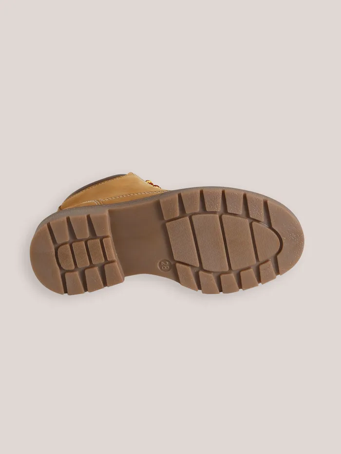 Boys Cyrillus Shoes Nubuck Leather Ankle Boots Miel