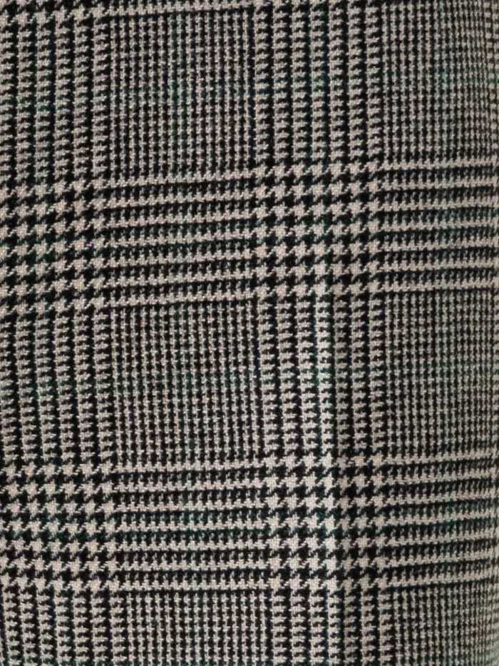 Cashmere Bootcut Pants With Prince Of Wales Check Greigeblack Women Akris Pants