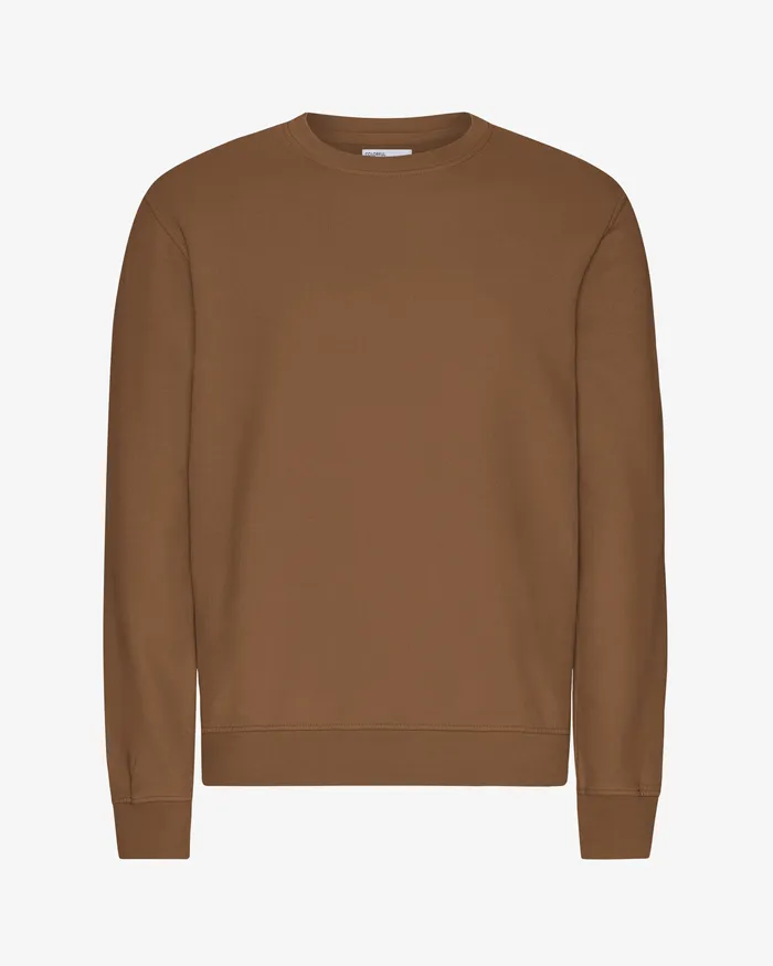 Classic Organic Crew 8211 Sahara Camel Crewneck Sweatshirts Colorfulstandard Men