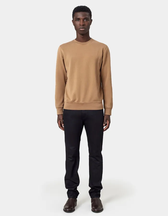 Classic Organic Crew 8211 Sahara Camel Crewneck Sweatshirts Colorfulstandard Men