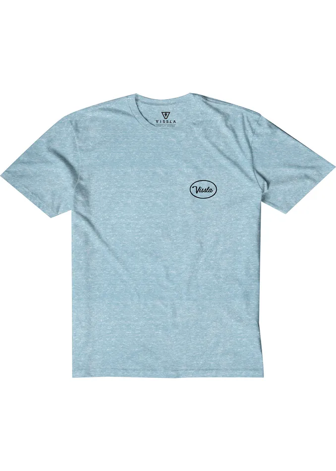 Clothing Vissla Youth Station Boys Snow Tee IBH 8211 Ice Blue Heather Clothing Vissla Youth Station Boys Snow Tee IBH 8211 Ice Blue Heather