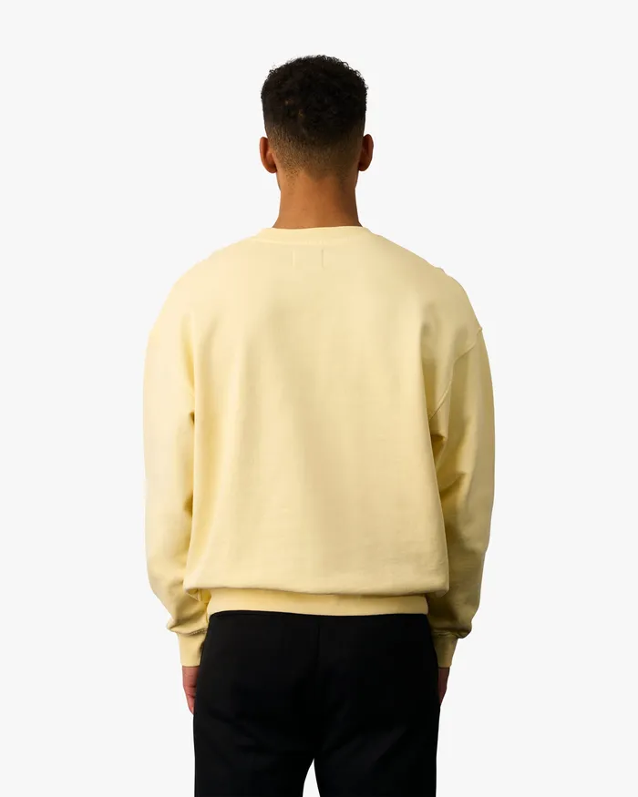 Colorfulstandard Organic Oversized Crew 8211 Soft Yellow Men Crewneck Sweatshirts