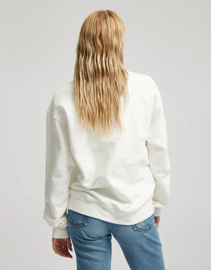 Colorfulstandard Organic Quarter Zip 8211 Oyster Grey Women Quarter Zips