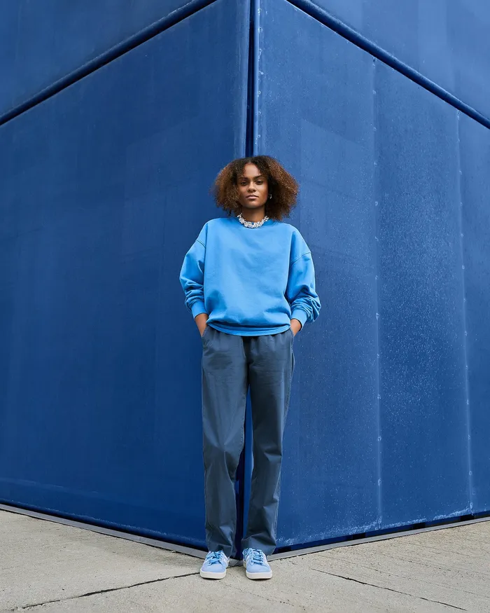 Colorfulstandard Organic Twill Pants 8211 Steel Blue Women Pants