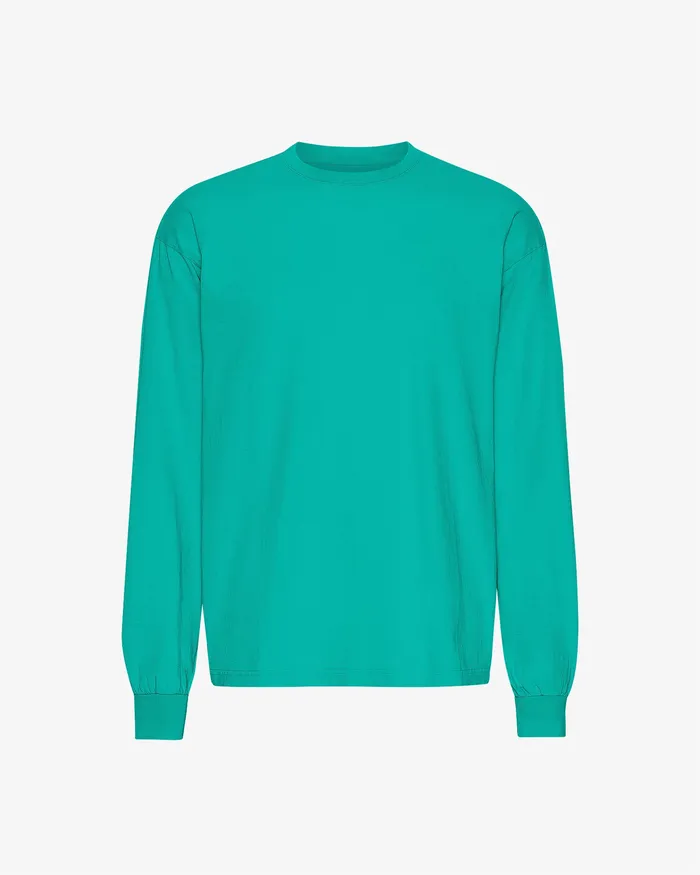 Colorfulstandard Oversized Organic LS TShirt 8211 Tropical Sea Men TShirts
