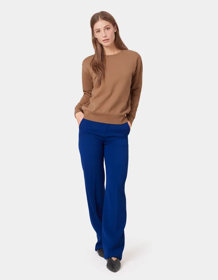 Colorfulstandard Women Classic Organic Crew 8211 Seaside Blue Women Crewneck Sweatshirts