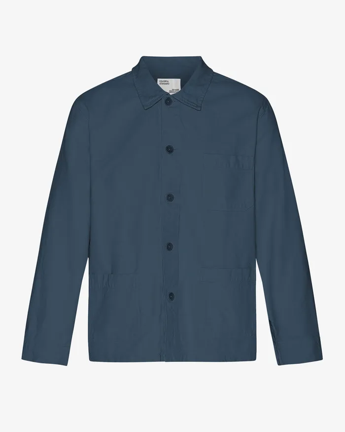 Colorfulstandard Workwear Jackets Men Organic Workwear Jacket 8211 Petrol Blue