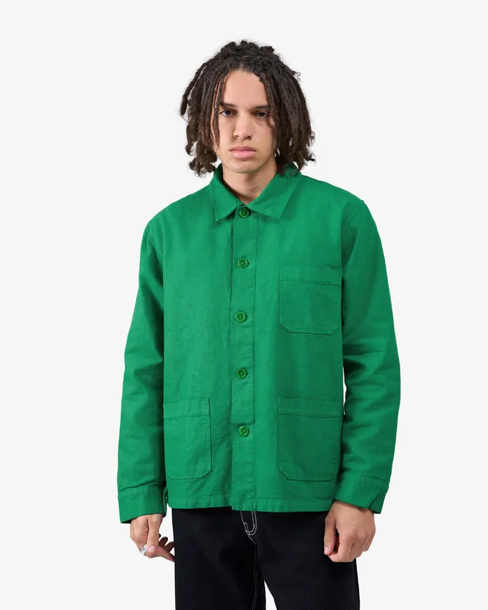 Colorfulstandard Workwear Jackets Men Organic Workwear Jacket 8211 Petrol Blue