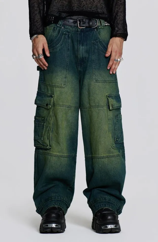 Colossus Jeans MenWomen Jaded London Sandblast Monster Cargo Jeans