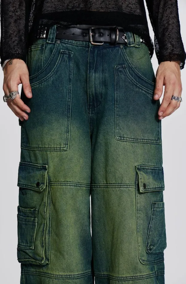 Colossus Jeans MenWomen Jaded London Sandblast Monster Cargo Jeans