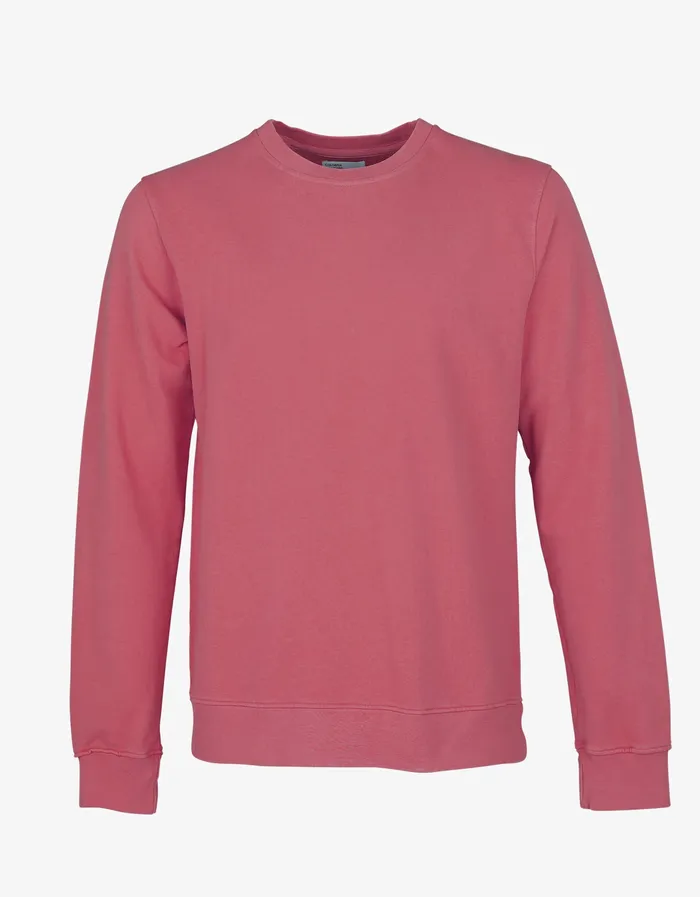 Crewneck Sweatshirts Colorfulstandard Men Classic Organic Crew 8211 Raspberry Pink