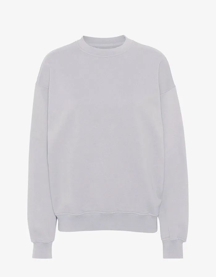 Crewneck Sweatshirts Colorfulstandard Women Organic Oversized Crew 8211 Limestone Grey