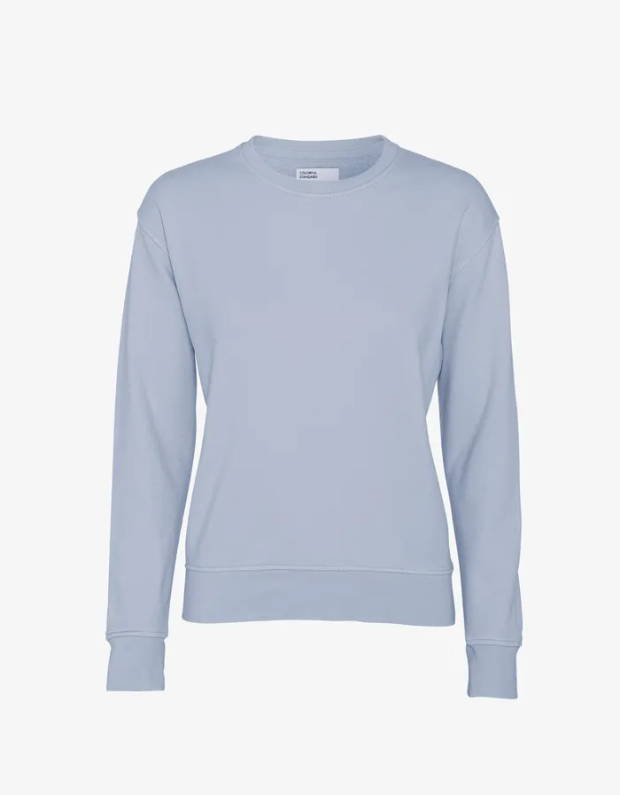 Crewneck Sweatshirts Colorfulstandard Women Women Classic Organic Crew 8211 Powder Blue