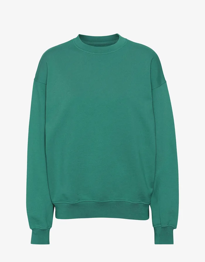 Crewneck Sweatshirts Men Colorfulstandard Organic Oversized Crew 8211 Pine Green