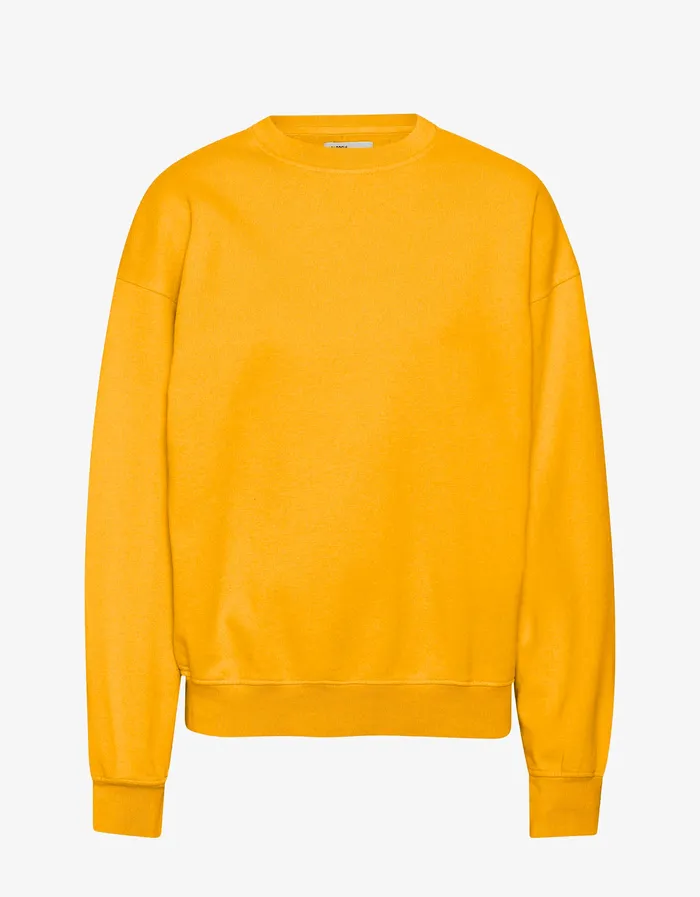 Crewneck Sweatshirts Organic Oversized Crew 8211 Burned Yellow Colorfulstandard Men