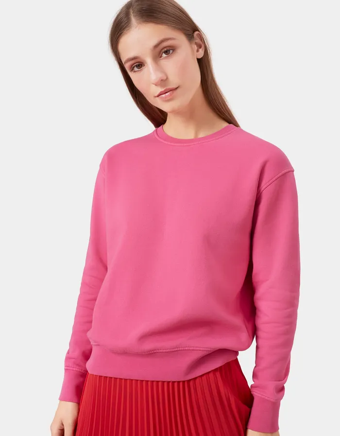 Crewneck Sweatshirts Women Classic Organic Crew 8211 Navy Blue Colorfulstandard Women