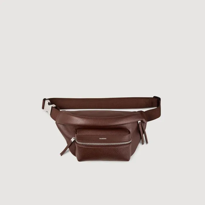Crossbody Bags Men SANDRO Belt Bag Dark Brown