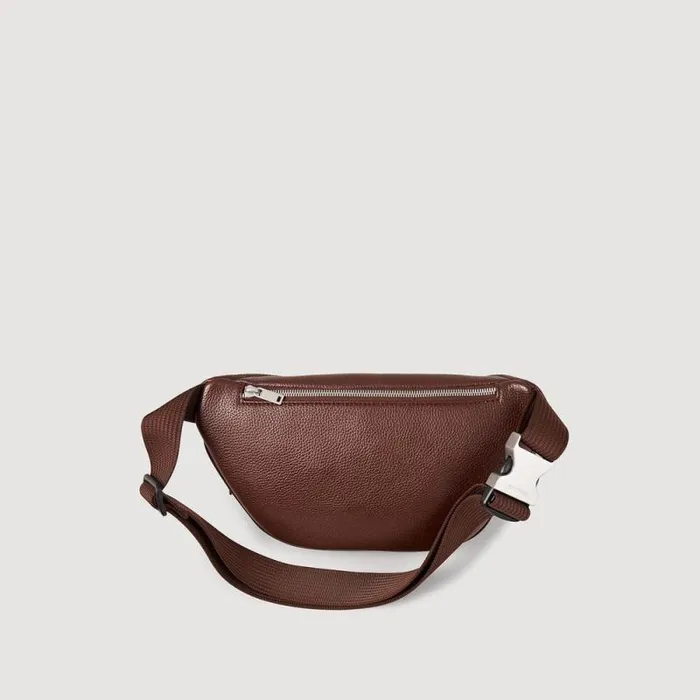 Crossbody Bags Men SANDRO Belt Bag Dark Brown