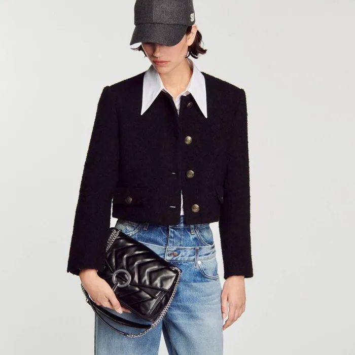 Crossbody Bags Women SANDRO Yza Bag Black
