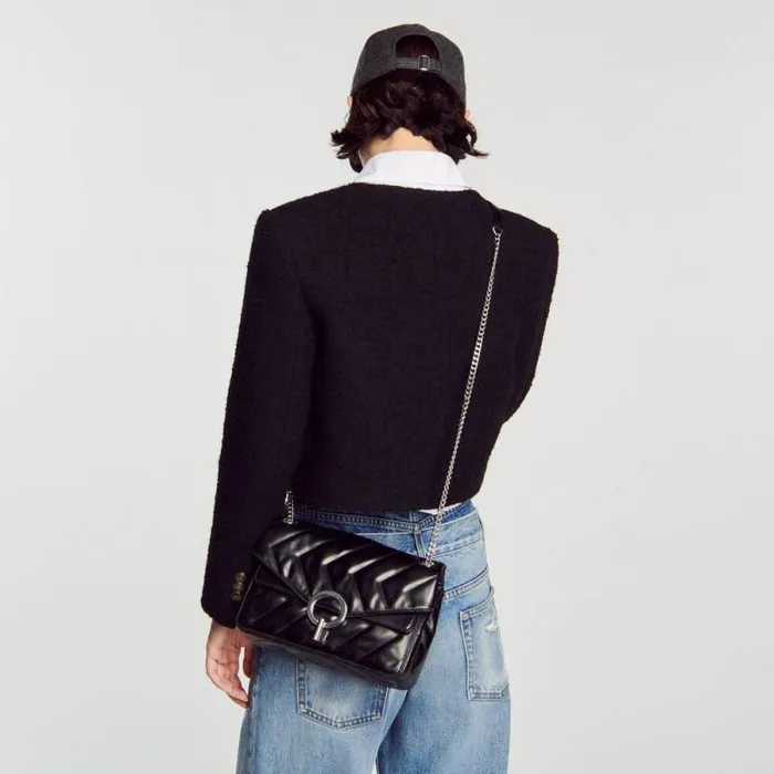 Crossbody Bags Women SANDRO Yza Bag Black