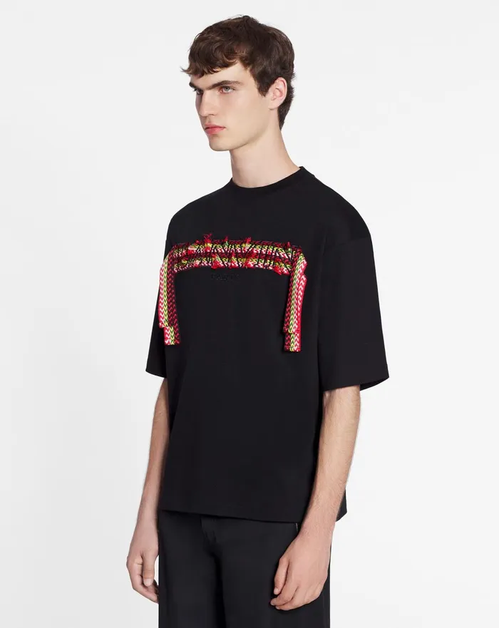Curb Lace Lanvin Oversized Tshirt Black Men Lanvin Tshirts and Polos Curb Lace Lanvin Oversized Tshirt Black Men Lanvin Tshirts and Polos
