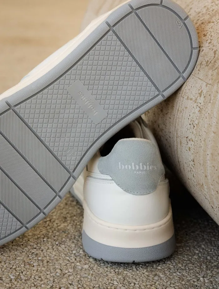 Cyrus Off White and Frosty Blue Men Bobbies Sneakers