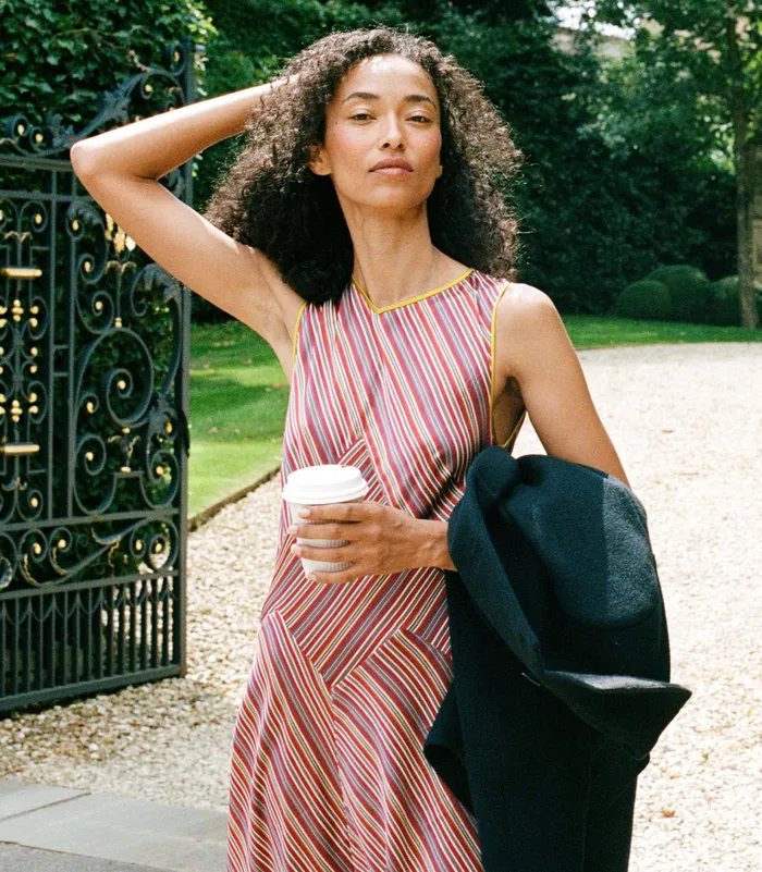 DEN Adelana Dress Le Marais Stripe Women Dresses