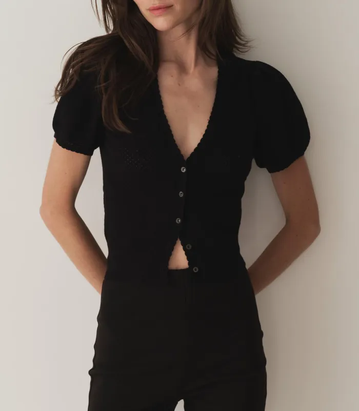 DEN Ambrose Cardigan Black Women Knitwear