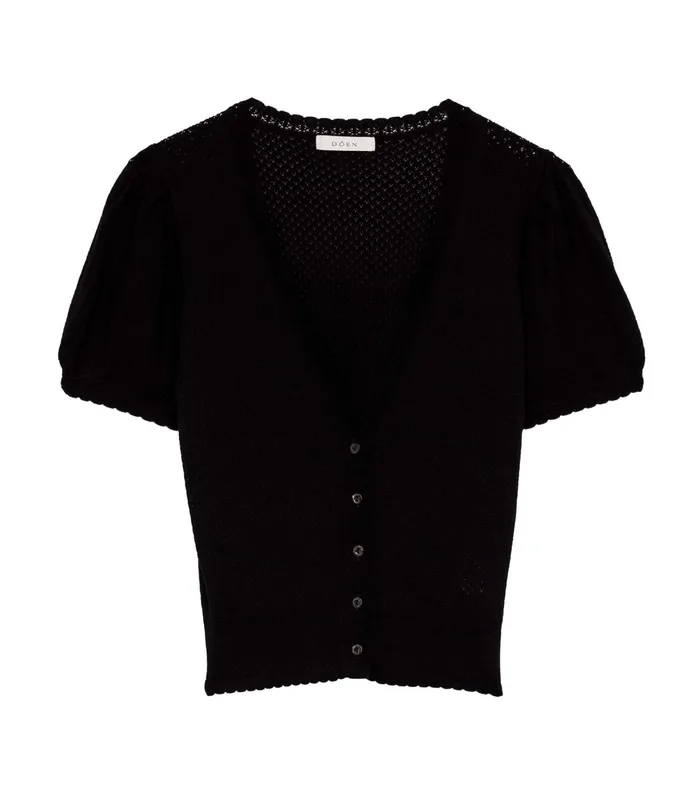 DEN Ambrose Cardigan Black Women Knitwear
