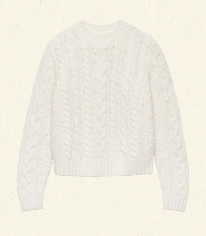 DEN Cartwright Cashmere Sweater Ivory Women Knitwear