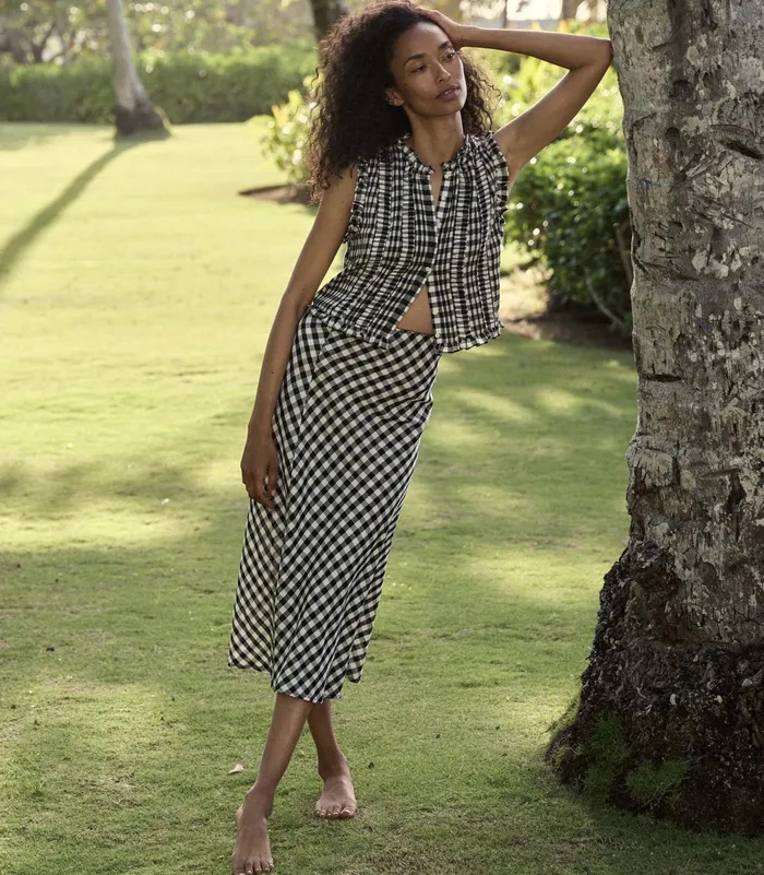 DEN Harietta Top Marilyn Gingham Women Tops